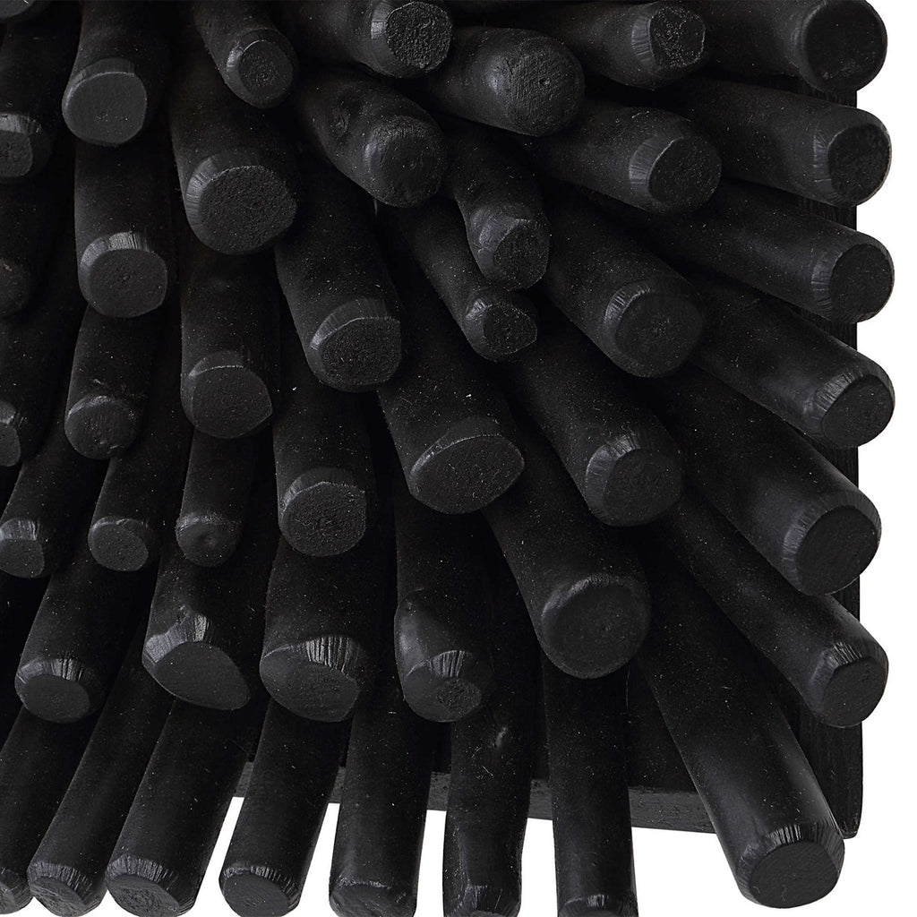 Portside Black Wood Wall Panel - Bombay Mercantile