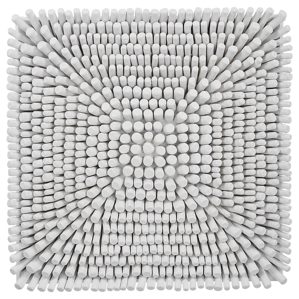 Portside White Wood Wall Panel - Bombay Mercantile
