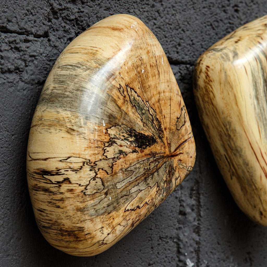 Pebbles Blonde Wood Wall Décor, Set of 9 - Bombay Mercantile