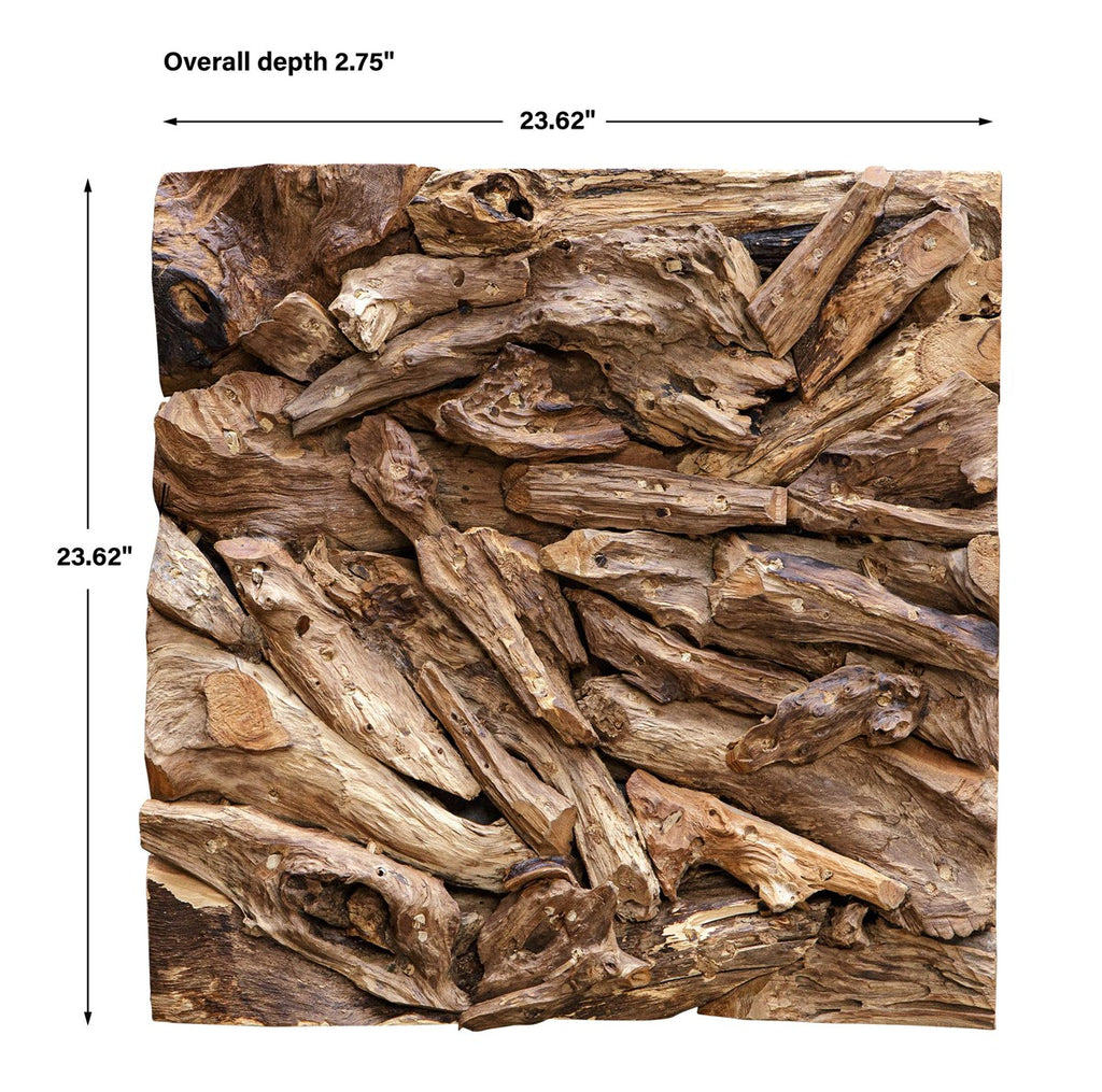 Rio Natural Wood Wall Decor - Bombay Mercantile
