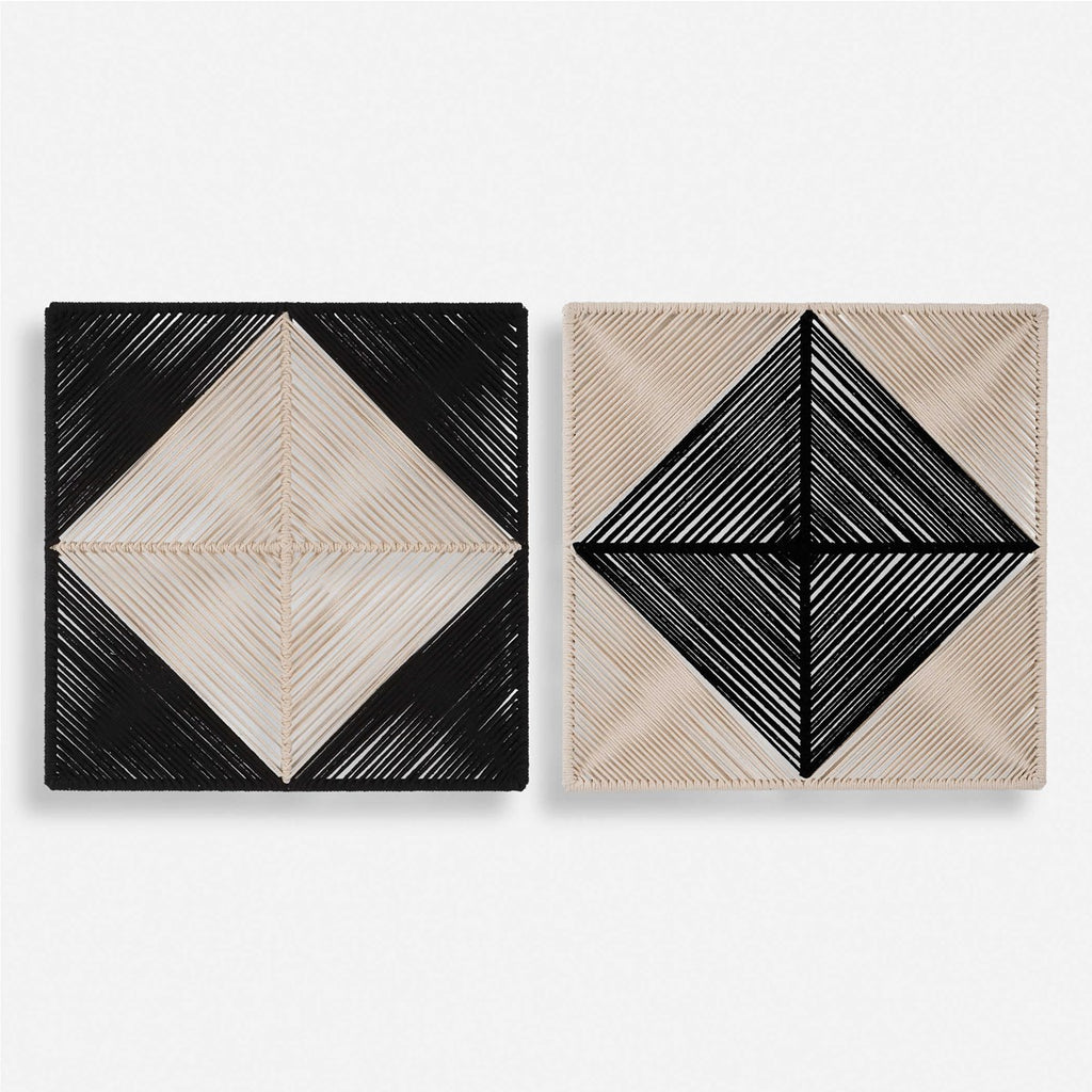 Seeing Double Rope Wall Squares, Set of 2 - Bombay Mercantile