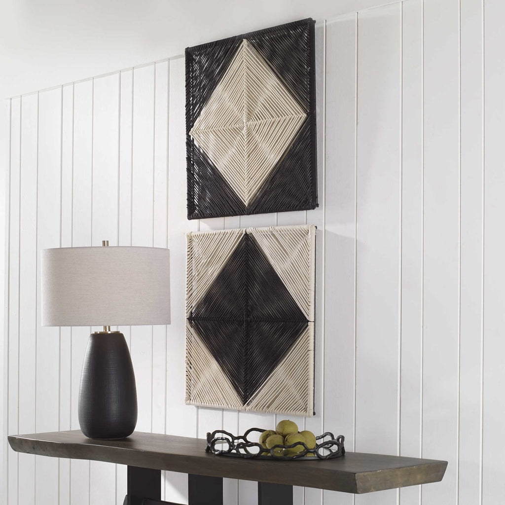 Seeing Double Rope Wall Squares, Set of 2 - Bombay Mercantile