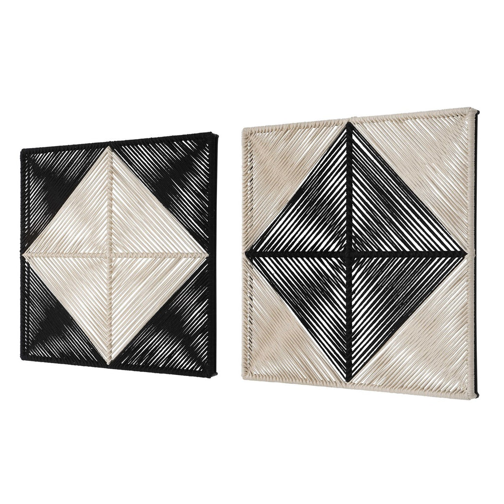 Seeing Double Rope Wall Squares, Set of 2 - Bombay Mercantile