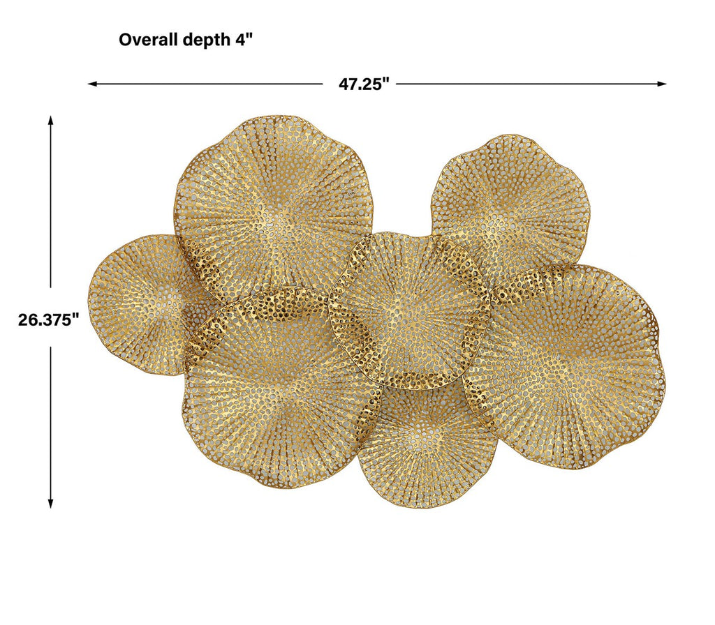 Ripley Gold Metal Wall Art - Bombay Mercantile