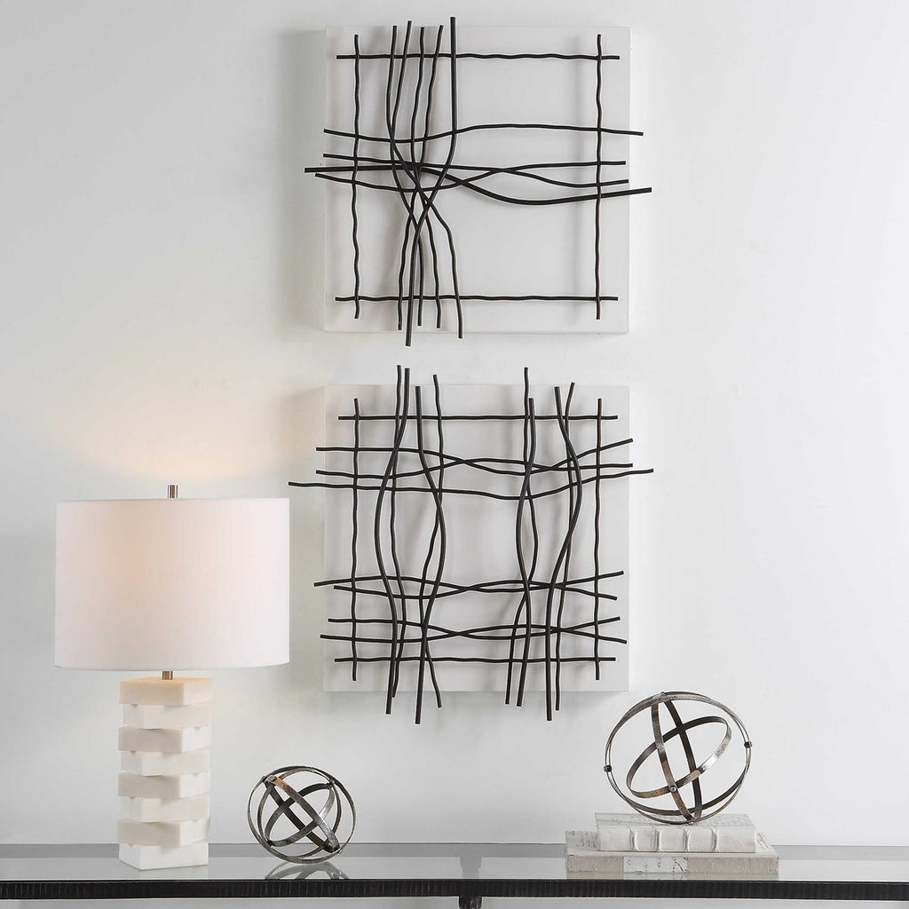 Genesis Metal Wall Decor, Set of 2 - Bombay Mercantile