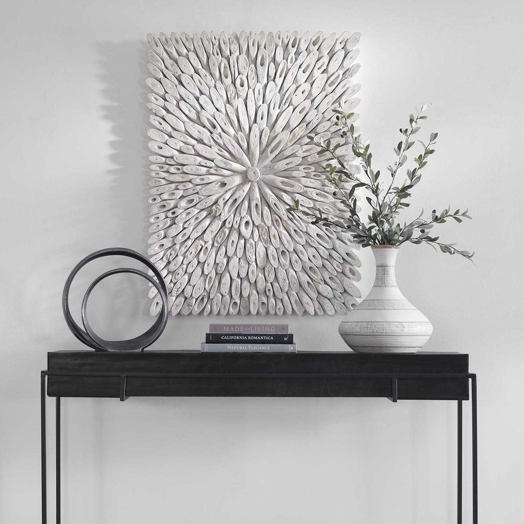 Bahama Wood Whitewashed Wall Decor - Bombay Mercantile