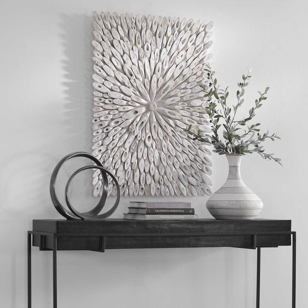 Bahama Wood Whitewashed Wall Decor - Bombay Mercantile
