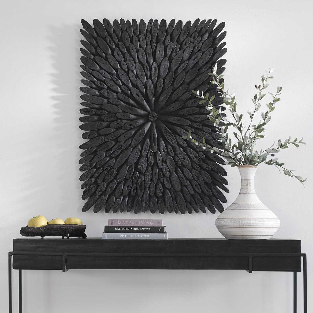 Bahama Black Wood Wall Decor - Bombay Mercantile