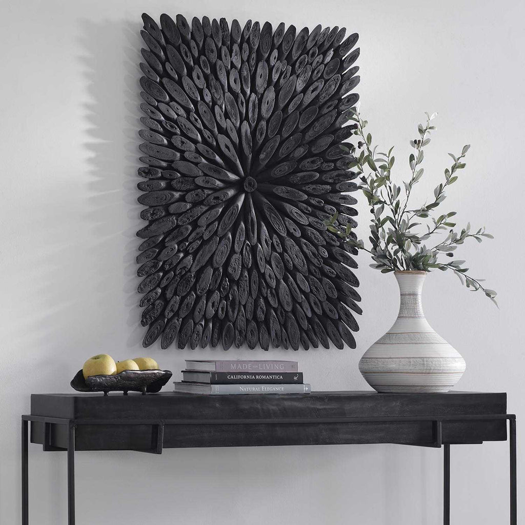 Bahama Black Wood Wall Decor - Bombay Mercantile