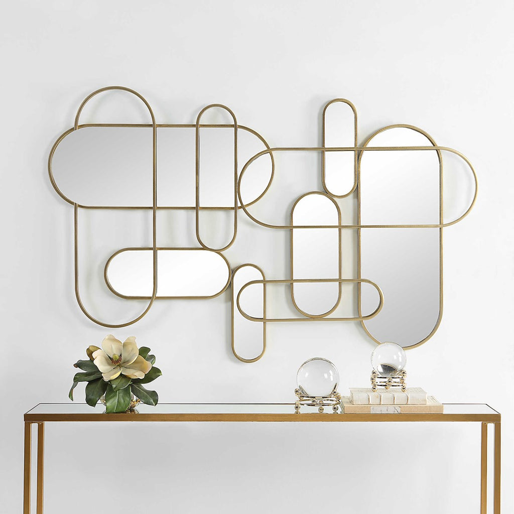 On Track Mirrored Wall Decor - Bombay Mercantile