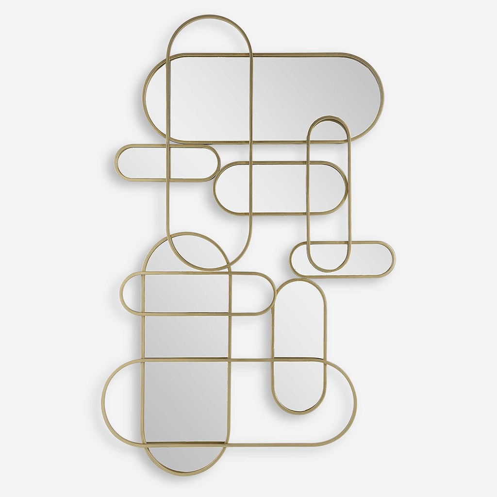 On Track Mirrored Wall Decor - Bombay Mercantile
