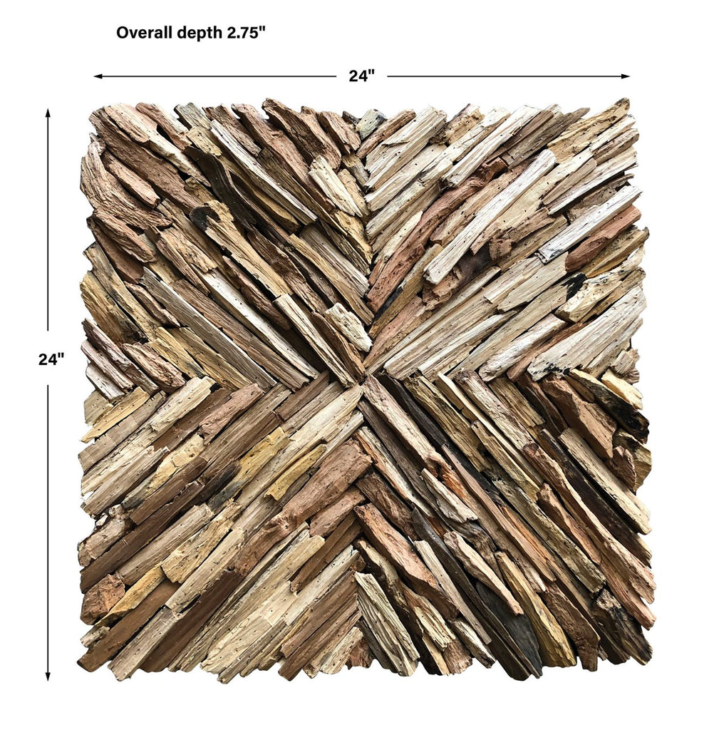Outland Drift Wood Wall Decor - Bombay Mercantile