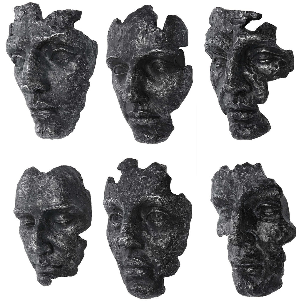 Self-Portrait Metallic Wall Decor, Set of 6 - Bombay Mercantile