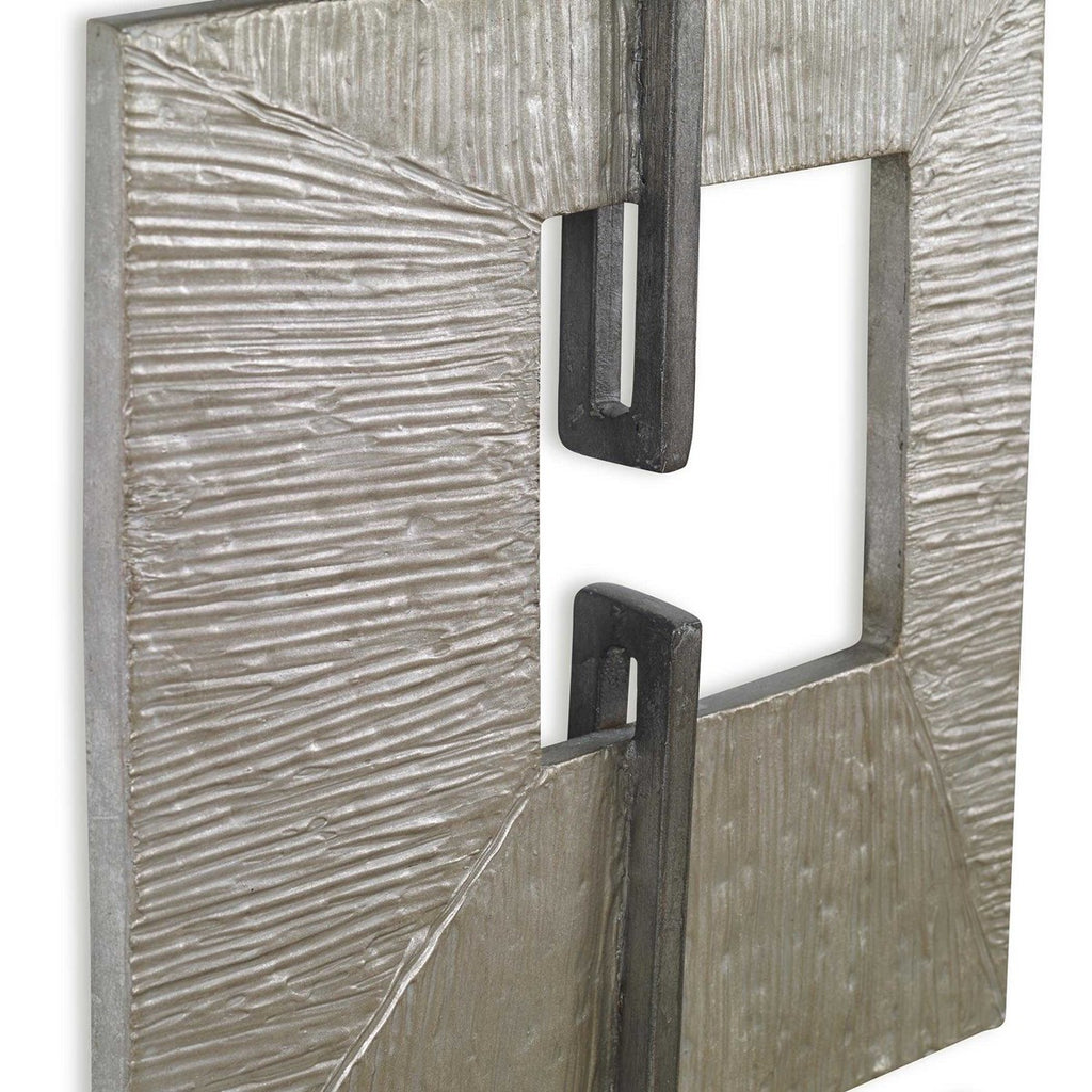 Linked Champagne Metal Wall Decor - Bombay Mercantile