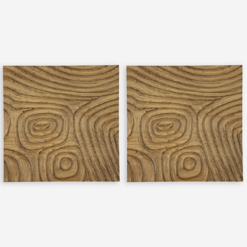 Channels Wood Wall Decor - Bombay Mercantile