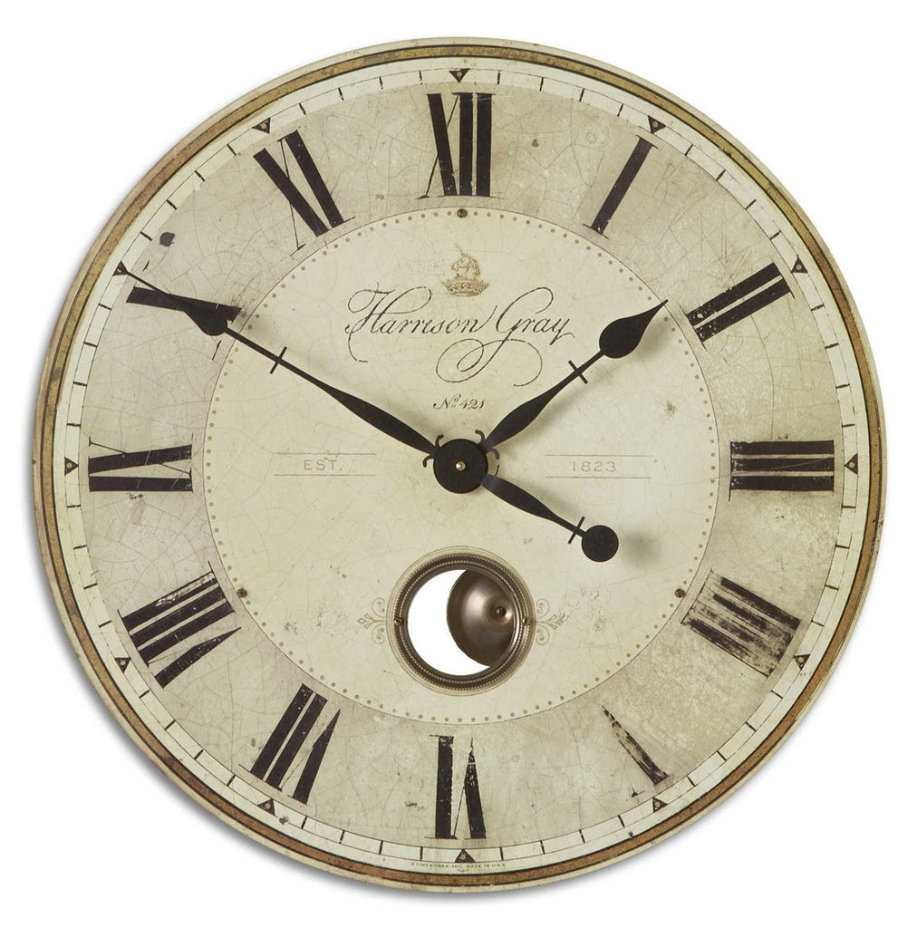 Harrison Gray 23" Clock - Bombay Mercantile