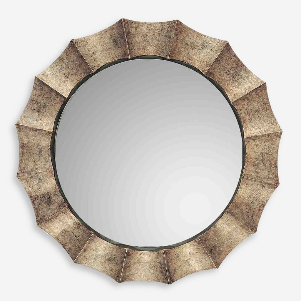 Gotham U Antique Silver Mirror - Bombay Mercantile