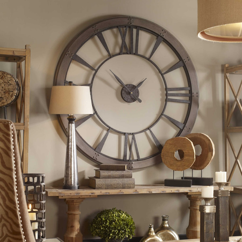 Ronan Wall Clock, Large - Bombay Mercantile