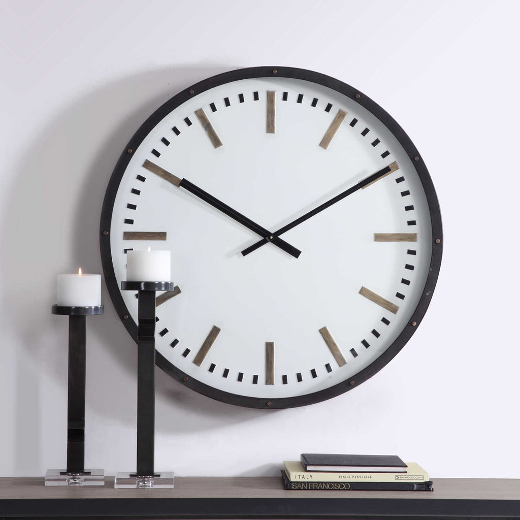 Fleming Large Wall Clock - Bombay Mercantile