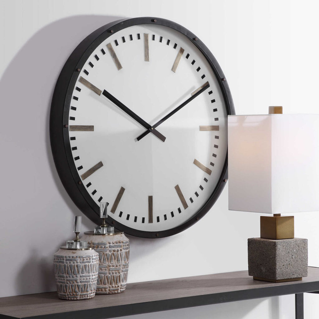 Fleming Large Wall Clock - Bombay Mercantile