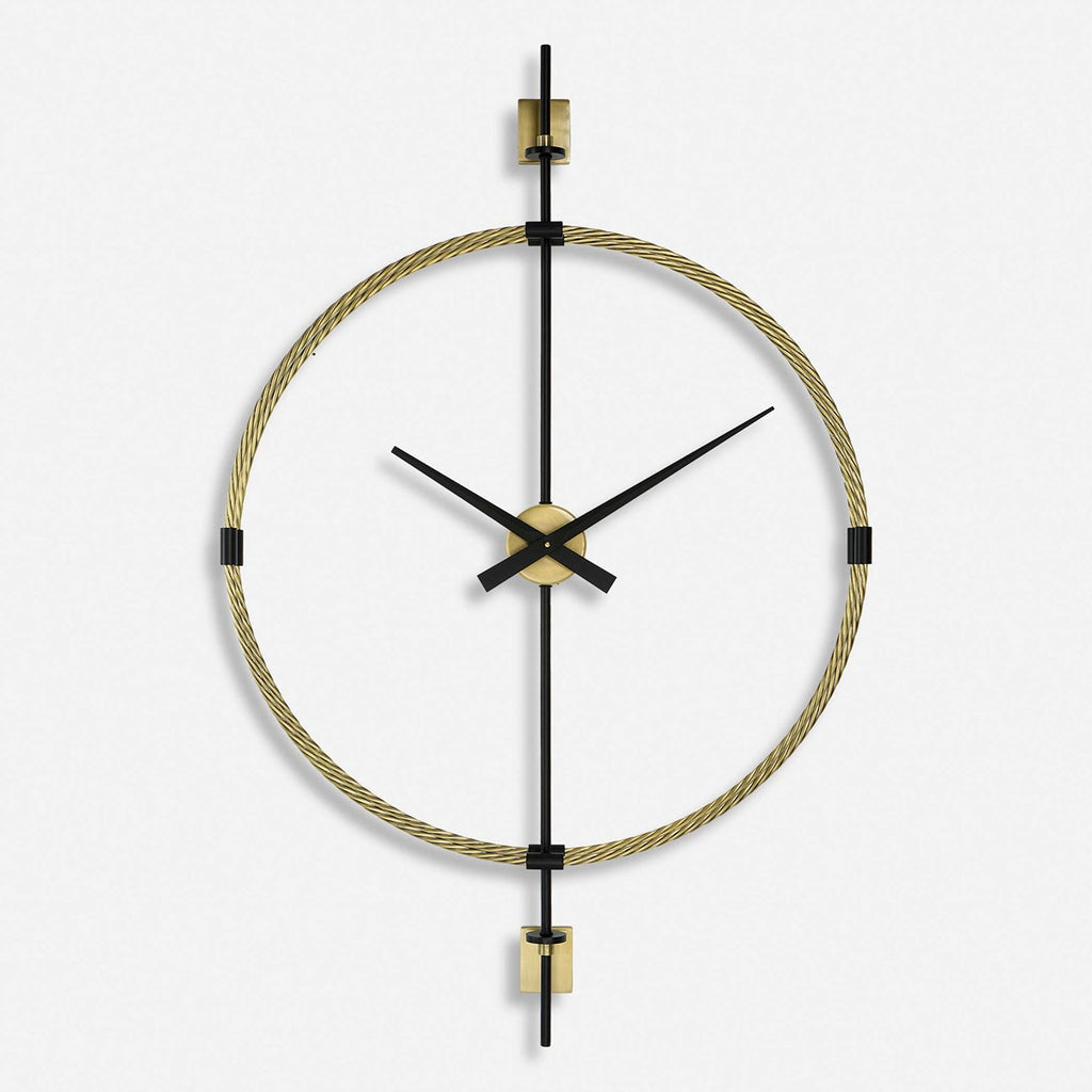 Time Flies Modern Wall Clock - Bombay Mercantile