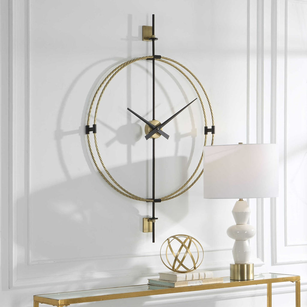 Time Flies Modern Wall Clock - Bombay Mercantile