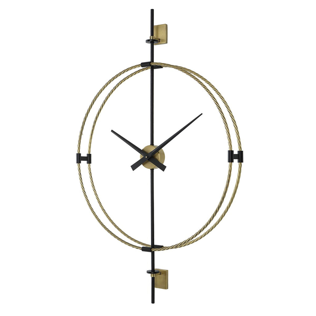 Time Flies Modern Wall Clock - Bombay Mercantile
