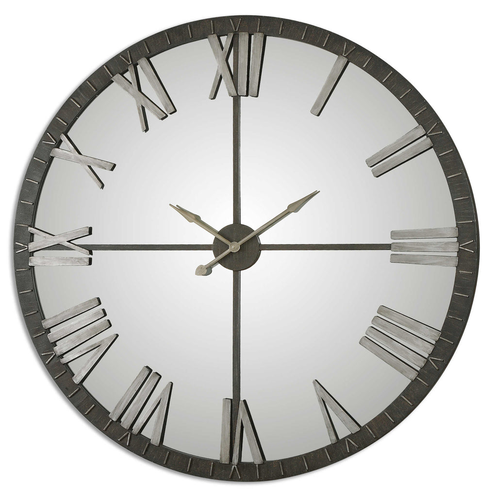 Amelie Large Bronze Wall Clock - Bombay Mercantile