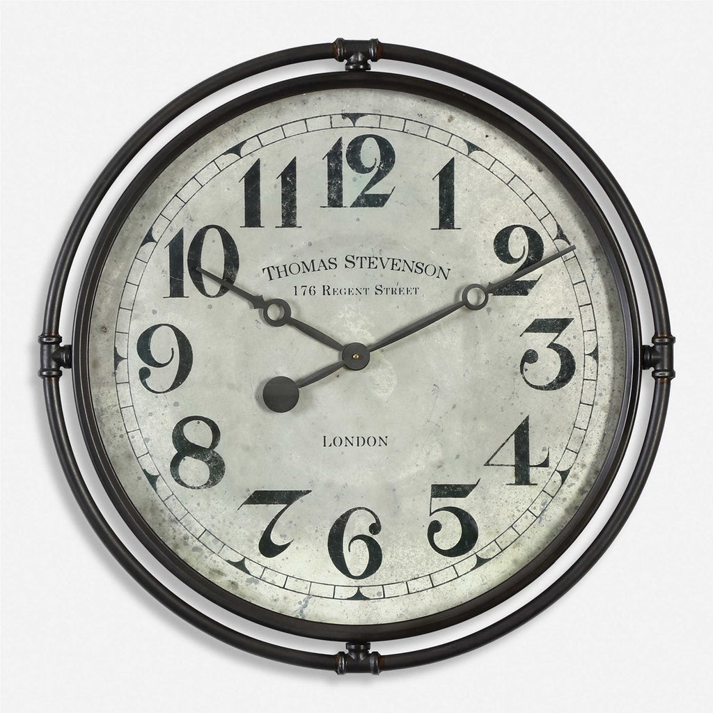 Nakul Industrial Wall Clock - Bombay Mercantile