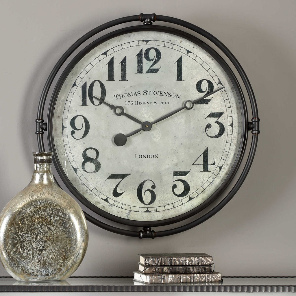 Nakul Industrial Wall Clock - Bombay Mercantile
