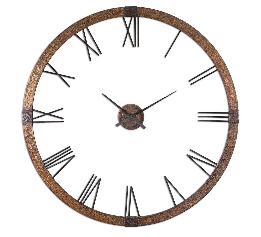 Amarion 60" Copper Wall Clock - Bombay Mercantile