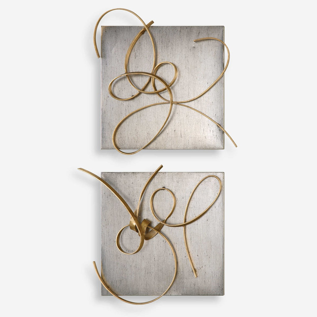Harmony Metal Wall Art, Set of 2 - Bombay Mercantile