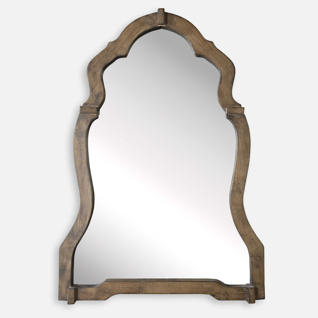 Agustin Light Walnut Mirror - Bombay Mercantile