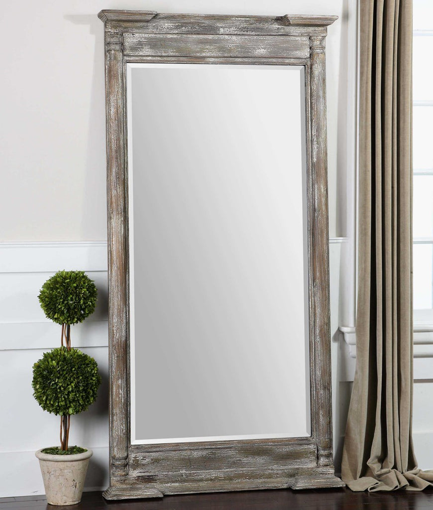 Valcellina Wooden Leaner Mirror - Bombay Mercantile