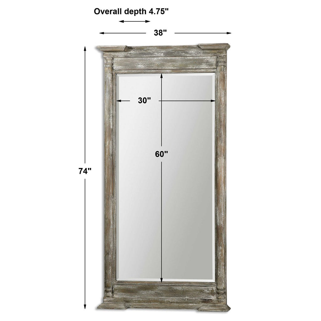 Valcellina Wooden Leaner Mirror - Bombay Mercantile