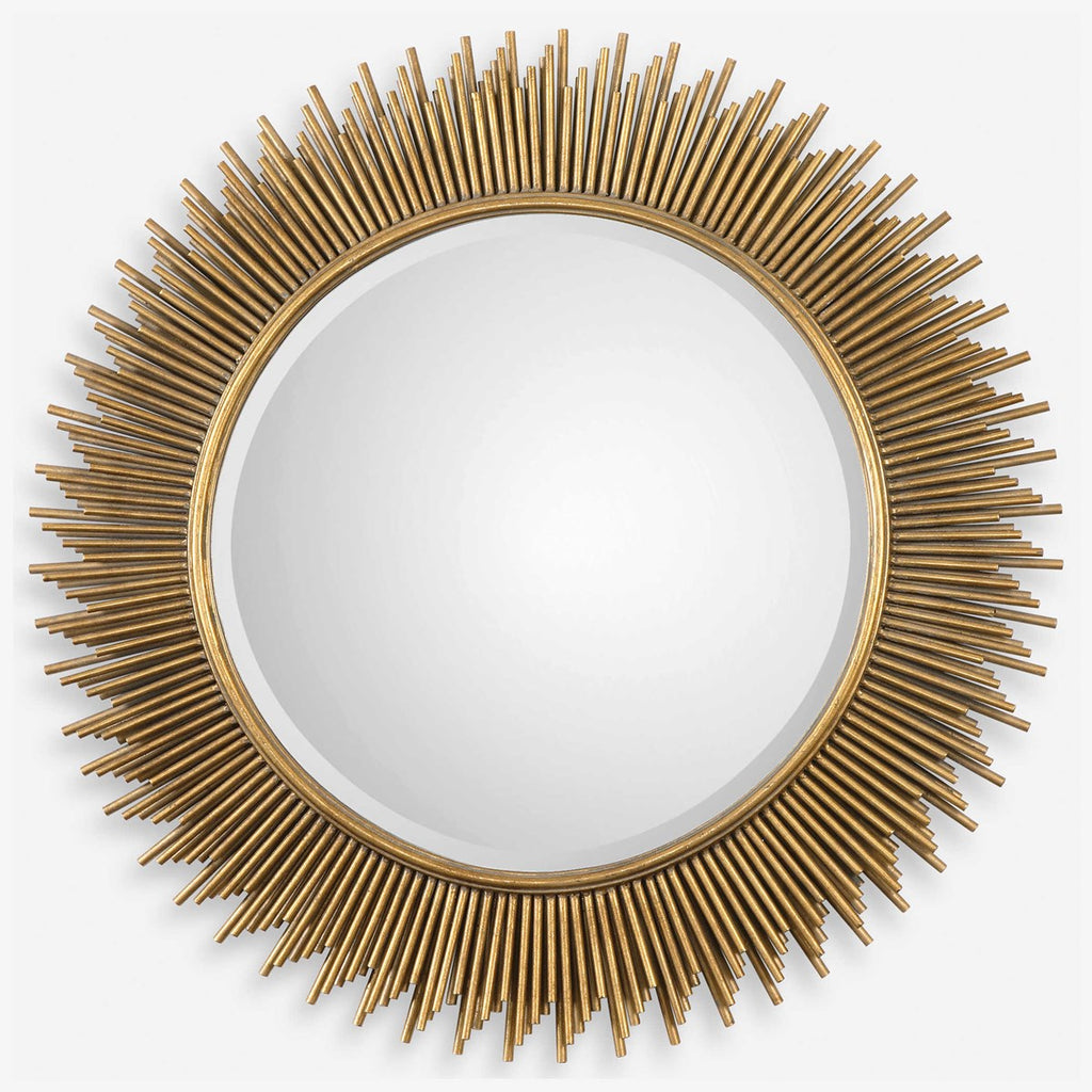 Marlo Round Gold Mirror - Bombay Mercantile