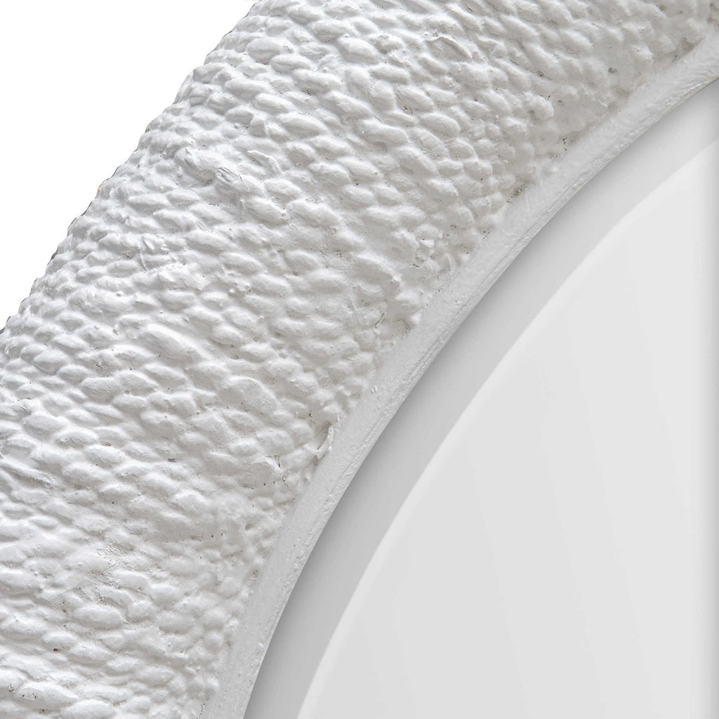 Mariner White Round Mirror - Bombay Mercantile