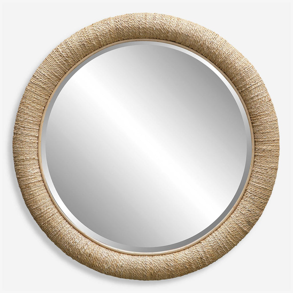 Mariner Natural Round Mirror - Bombay Mercantile