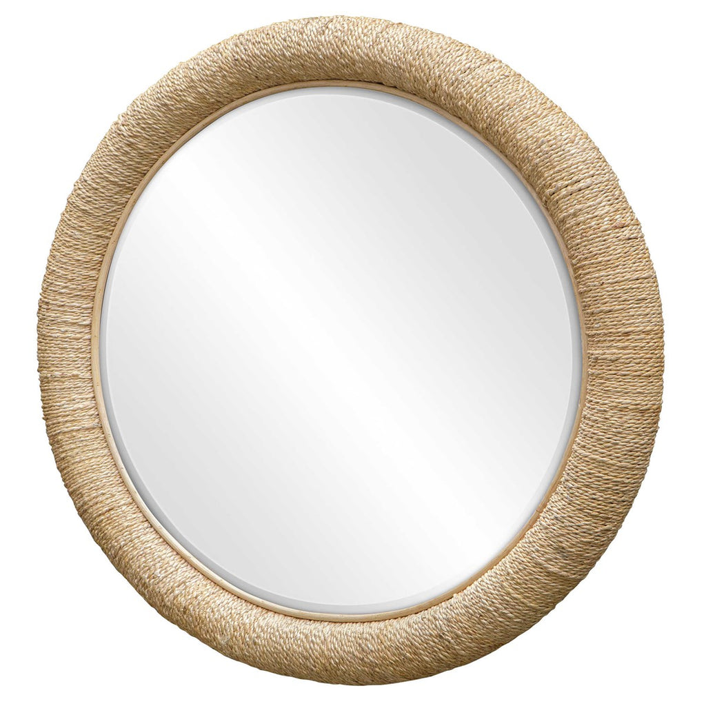 Mariner Natural Round Mirror - Bombay Mercantile