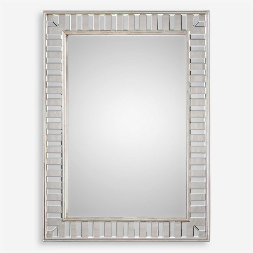 Lanester Silver Leaf Mirror - Bombay Mercantile