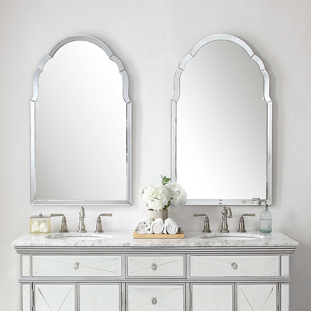 Brayden Frameless Arched Mirror - Bombay Mercantile