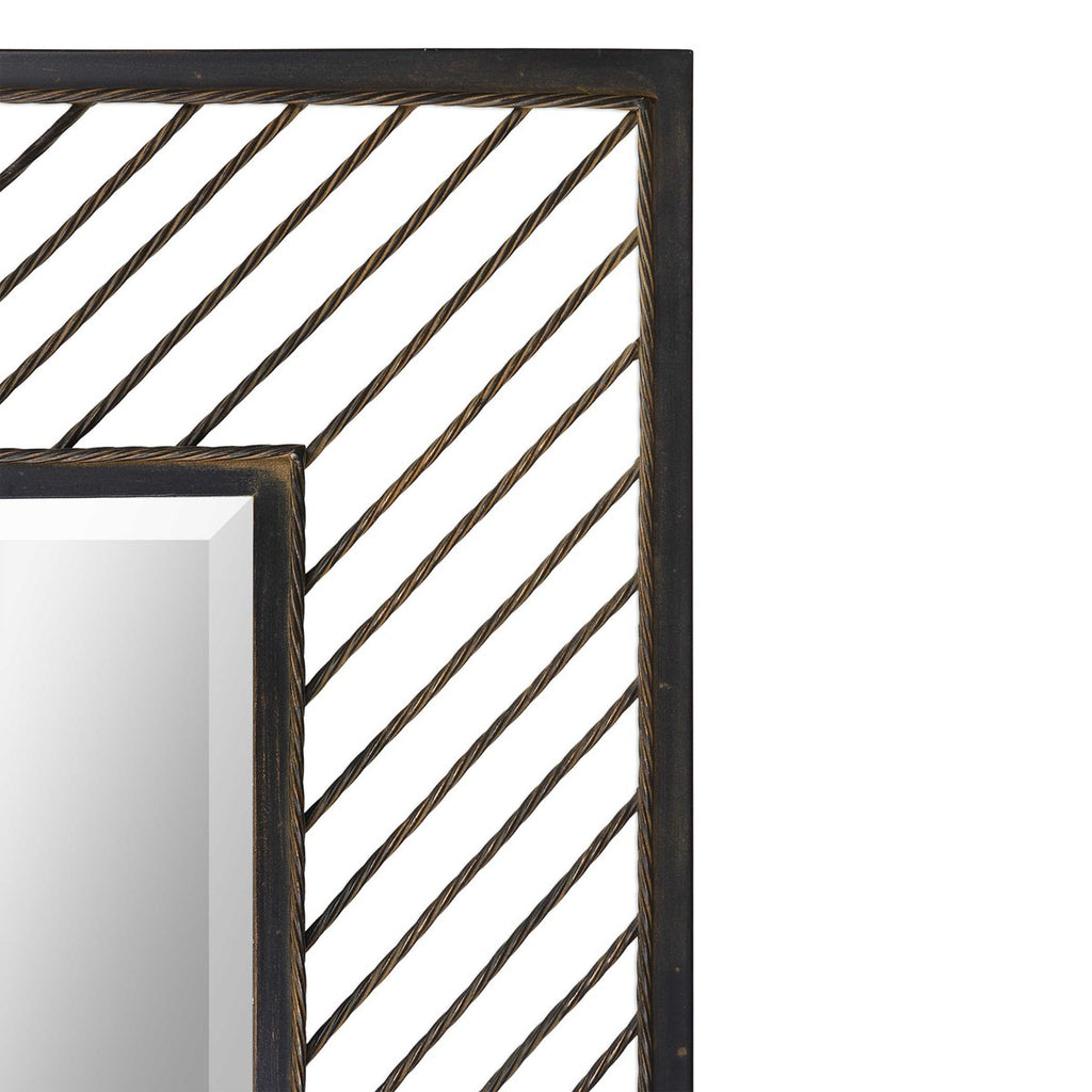 Karel Chevron Mirror - Bombay Mercantile