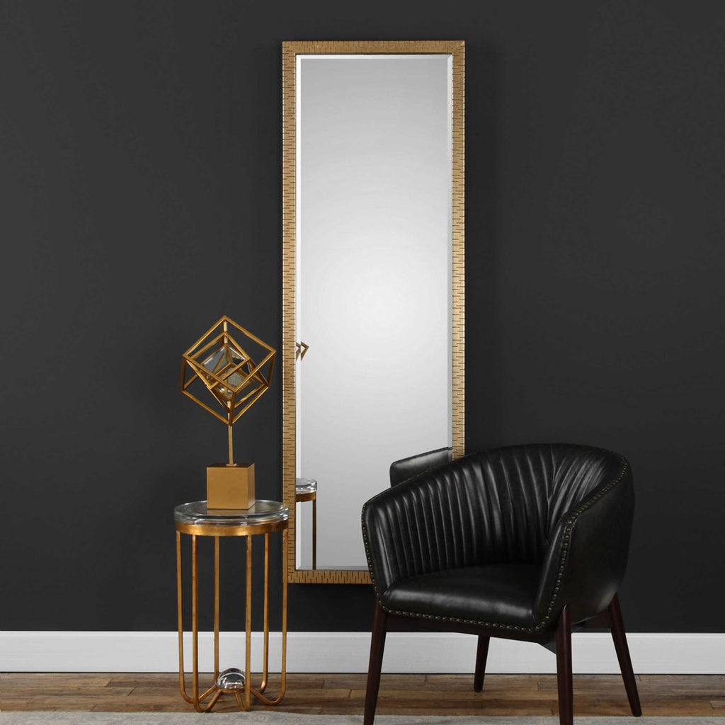 Vilmos Metallic Gold Mirror - Bombay Mercantile
