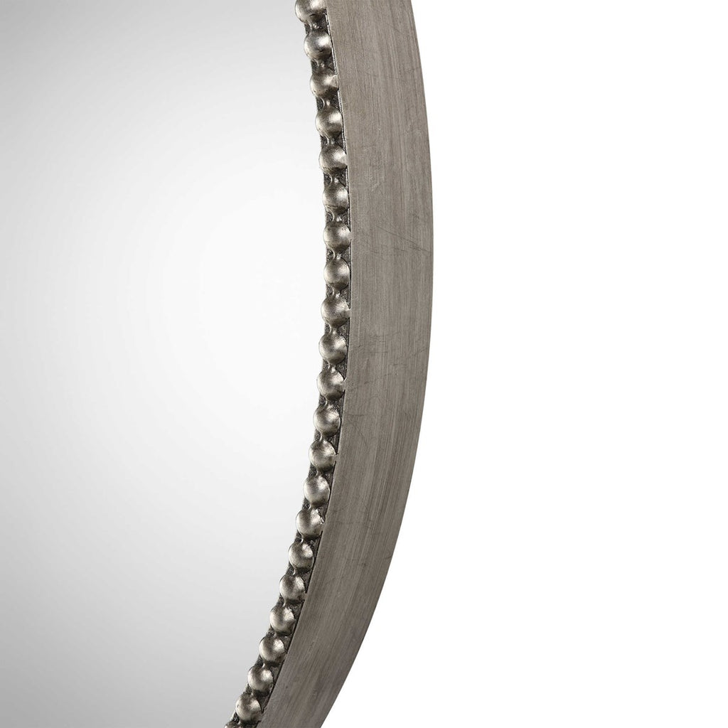 Stefania Beaded Round Mirror - Bombay Mercantile