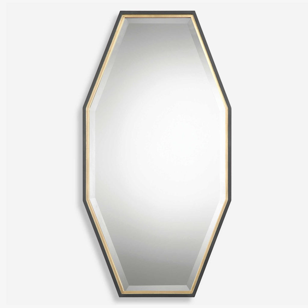 Savion Gold Octagon Mirror - Bombay Mercantile