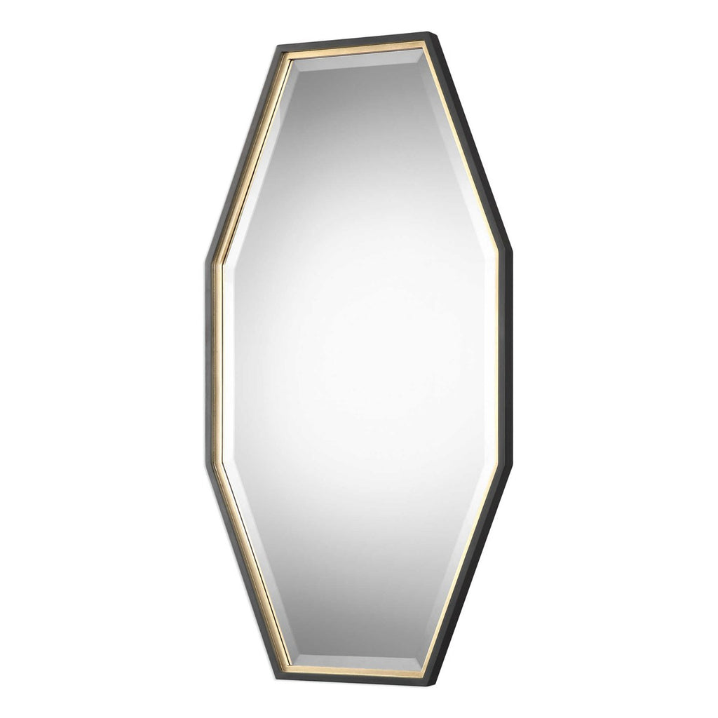Savion Gold Octagon Mirror - Bombay Mercantile