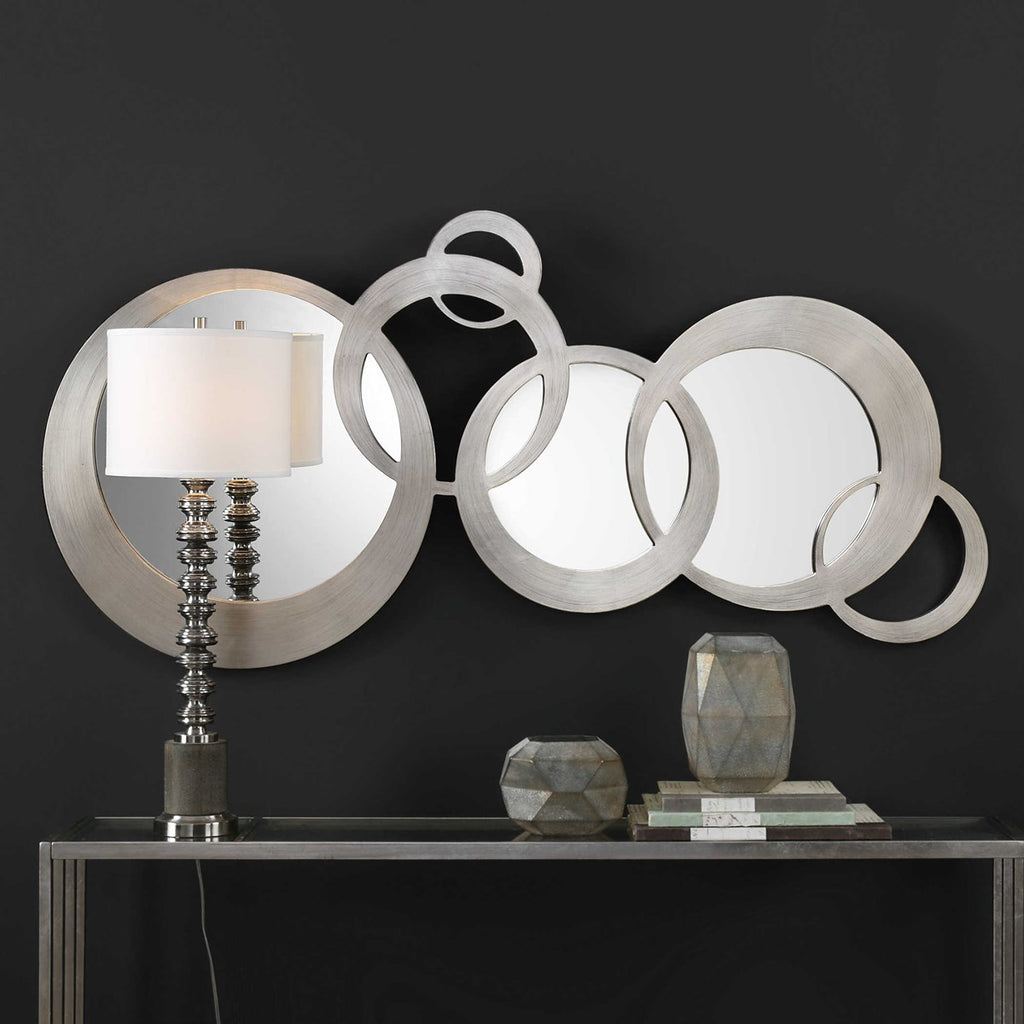 Odiana Silver Rings Modern Mirror - Bombay Mercantile