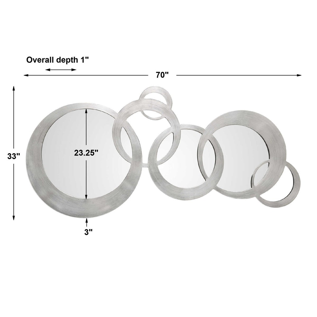 Odiana Silver Rings Modern Mirror - Bombay Mercantile