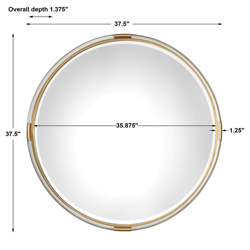 Mackai Round Gold Mirror - Bombay Mercantile