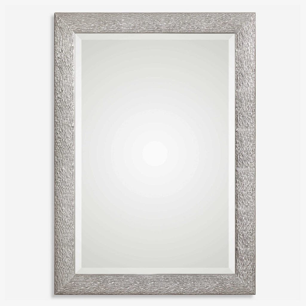 Mossley Metallic Silver Mirror - Bombay Mercantile